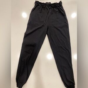 Lululemon Black Stretch High-Rise Joggers